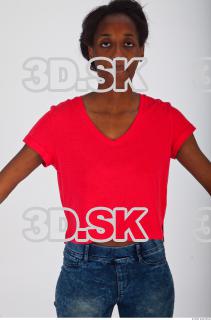 Upper body red tshirt reference of Carrie 0001